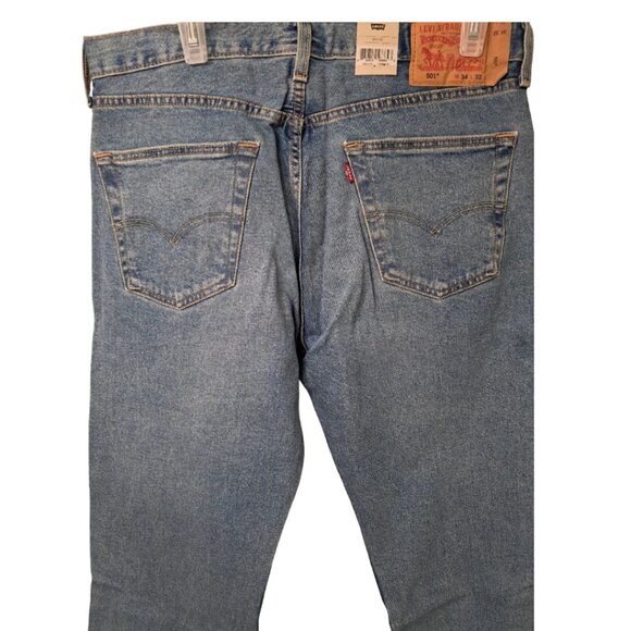 NWT Levi’s 501 Original Fit Men’s Jeans | The Ben - Medium Wash | Multiple Sizes - Picture 10 of 13
